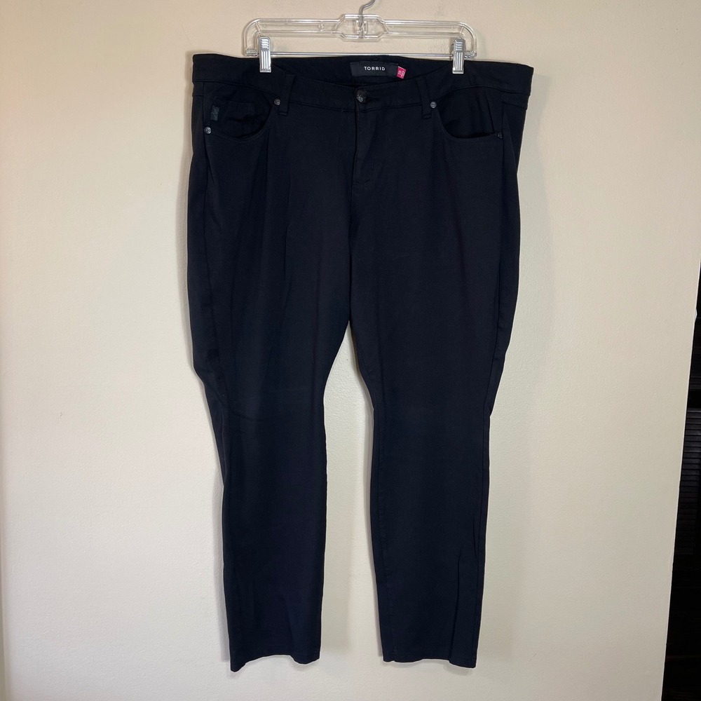 Torrid Womens Black Skinny Stretch Pants Plus Size 20 Workwear